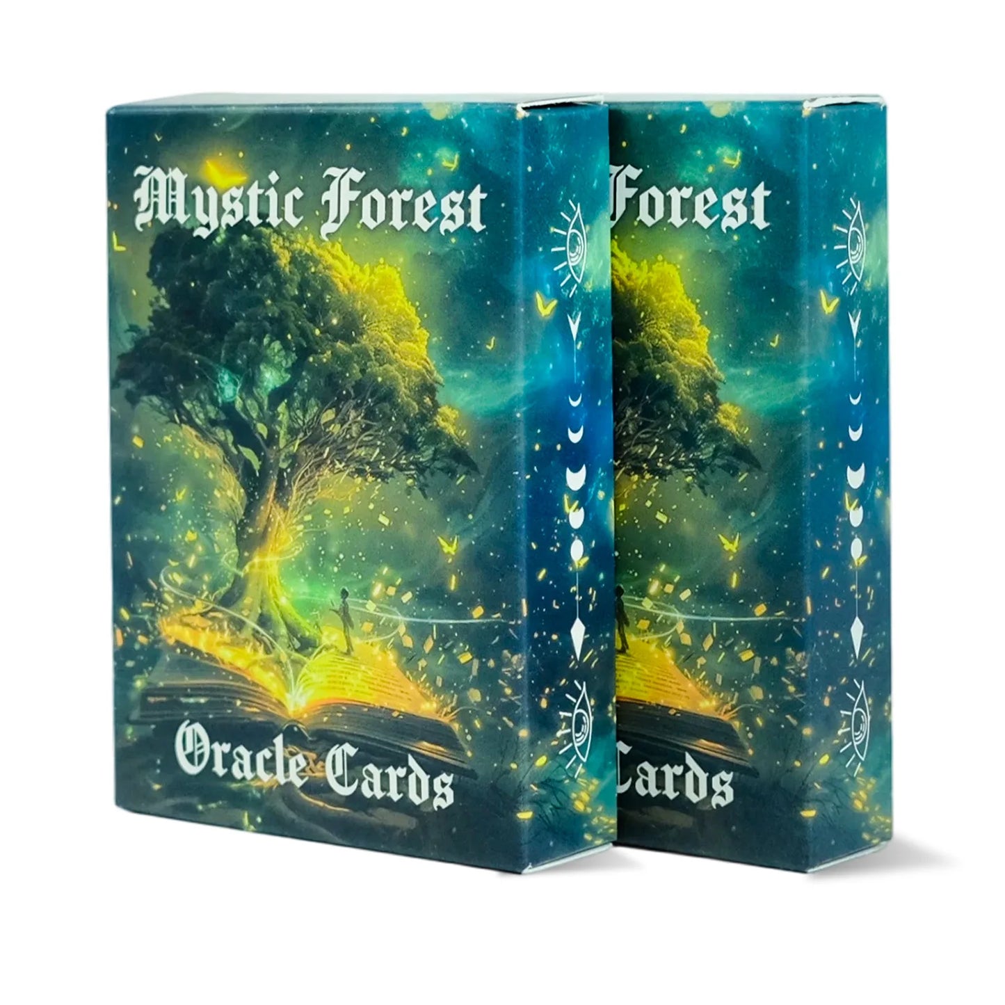 50PCS Tarot Cards with Forest God Design for Party Games and Family Entertainment Peaceful Pleasures Health and Wellness