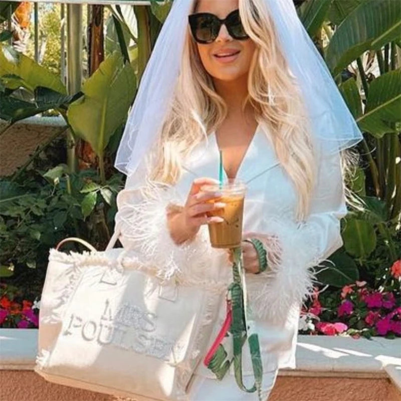 Custom Personalised Mrs Tote Bag | Bride to Be Wedding Gift