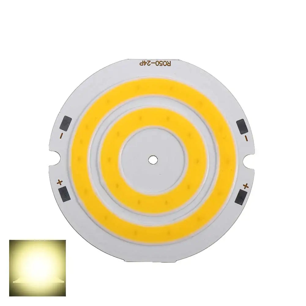 Double Ring COB Circular LED Chip 3V–4V 50mm 2W | DIY Light