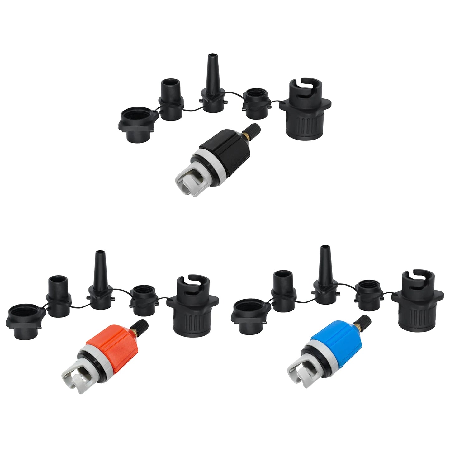 4 In 1 Inflatable Boat Air Pump Nylon Material Multifunctional Conversion Head Lightweight for Camping Surfing Short Trips Use Peaceful Pleasures Health and Wellness