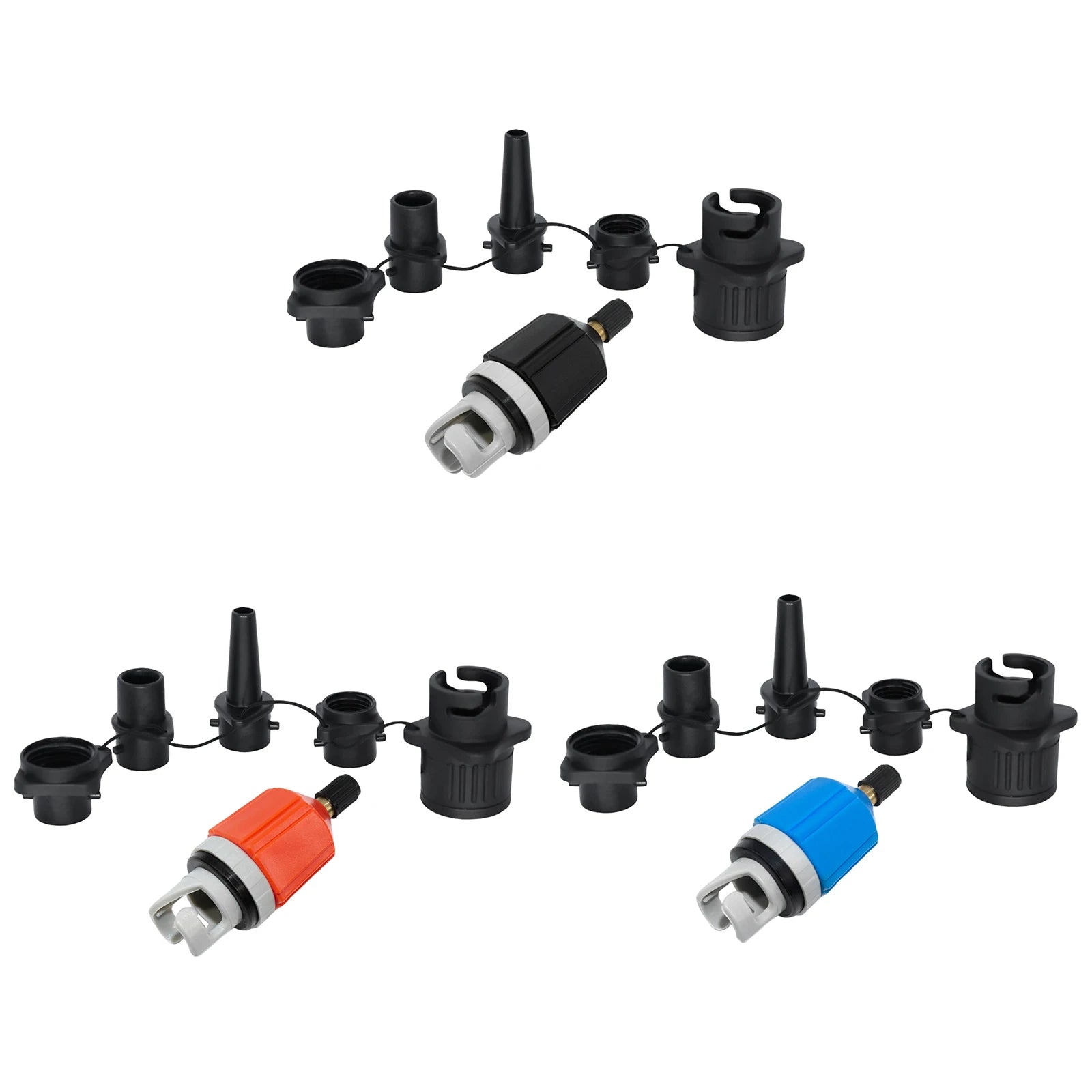 4 In 1 Inflatable Boat Air Pump Nylon Material Multifunctional Conversion Head Lightweight for Camping Surfing Short Trips Use Peaceful Pleasures Health and Wellness
