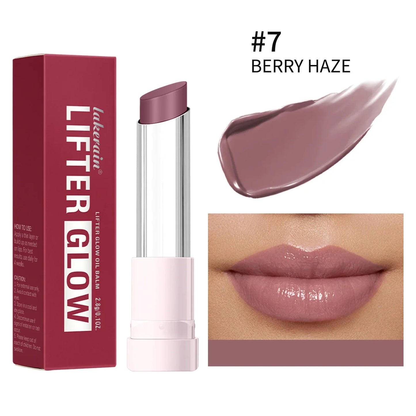 Lifter Glaze Oil Lip Balm – Hyaluronic Acid & 24HR Hydration Lip Balm Gloss Oasis Select 7BERRY HAZE