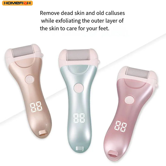 Electric Foot File Callus Remover – USB Rechargeable + 3 Heads Electric Foot File Peaceful Pleasures Health and Wellness