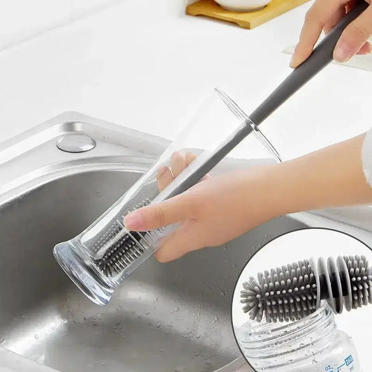 Long Handle Silicone Bottle Brush – Cup & Glass Cleaner Bottle Cleaning Brush Oasis Select