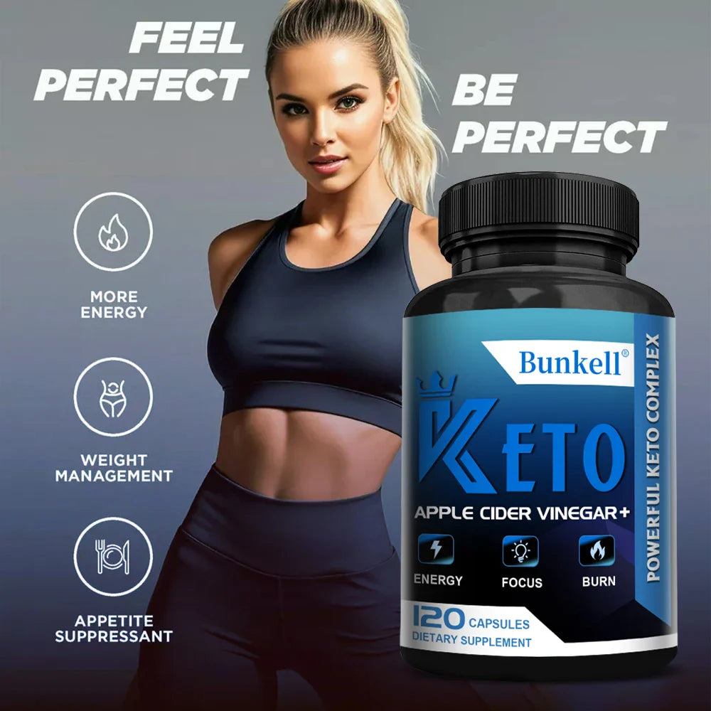 Bunkell KETO+ACV Capsules – BHB Ketones & Apple Cider Vinegar