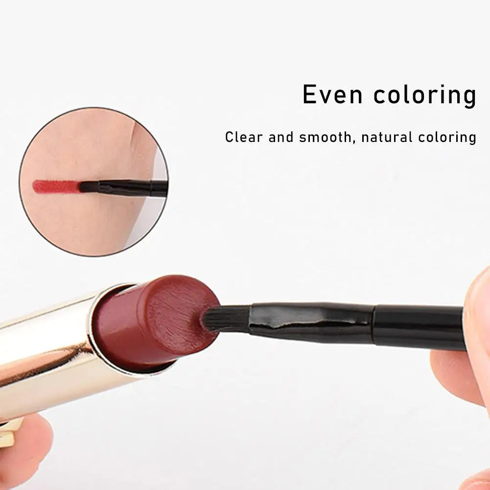 Retractable Lip Brush with Cap – Travel Lipstick Liner Brush