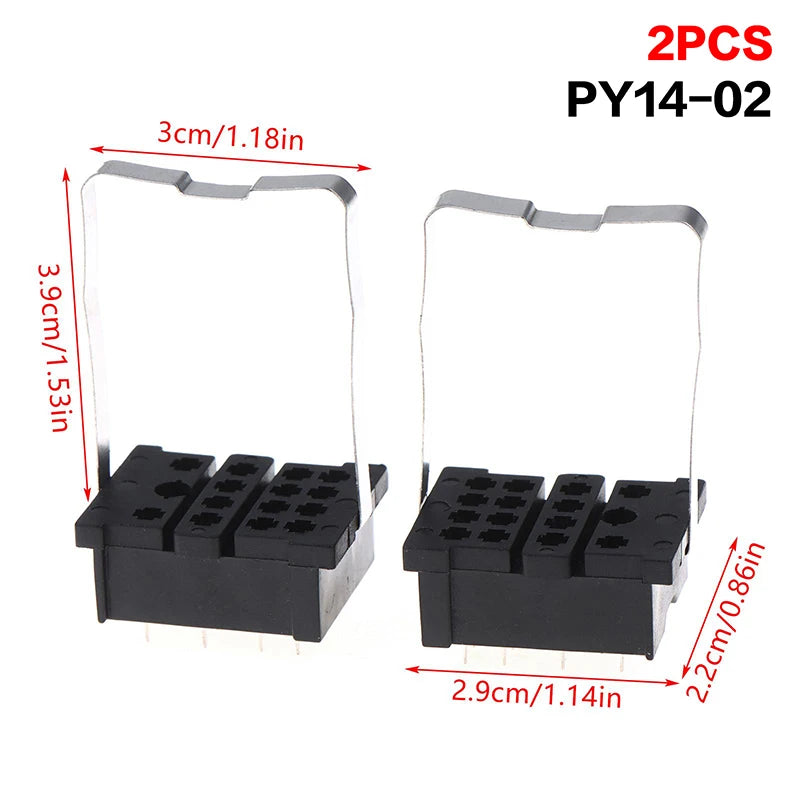 New PCB Mount Relay Socket Base PT08-0 PT14-02 PY14-02 8-Pin 14-Pin Solder Type Relay Holder For Intermediate Relays Peaceful Pleasures Health and Wellness A4