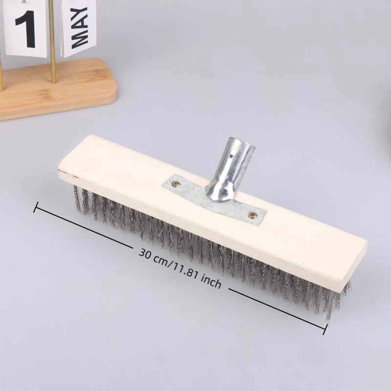 Heavy Duty Steel Wire Deck Brush Head 20cm 30cm 50cm