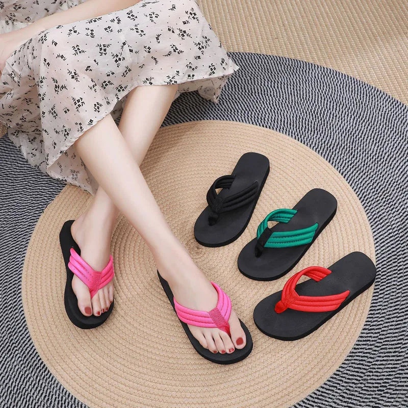 Women's Flat Flip Flop Sandals – Lightweight EVA Summer Slides