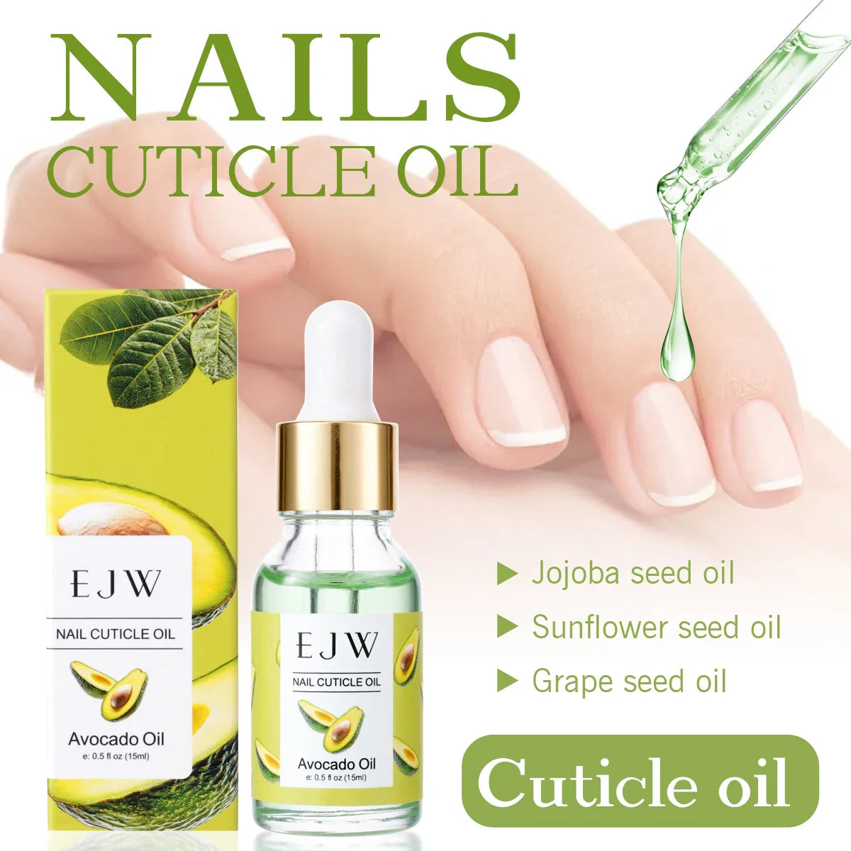 Jojoba Oil Cuticle Oil – Quick-Dry Nail Moisturizer & Repair