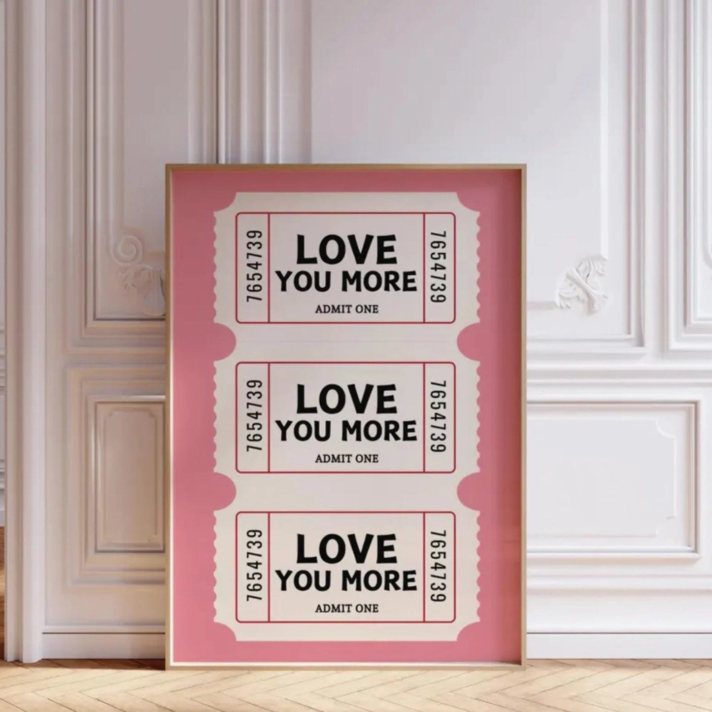 Coquette Cowgirl Valentine's Day Canvas Wall Art Poster