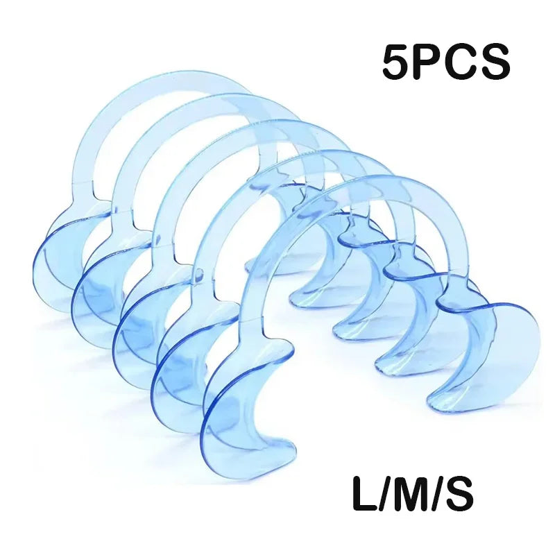 5-Pack C-Shape Dental Lip & Cheek Retractors | Oral Care