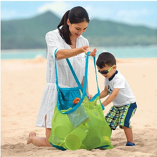 Large Mesh Beach Bag – Sand-Free Tote for Towels & Swim Gear Mesh Beach Tote Bag Peaceful Pleasures Health and Wellness