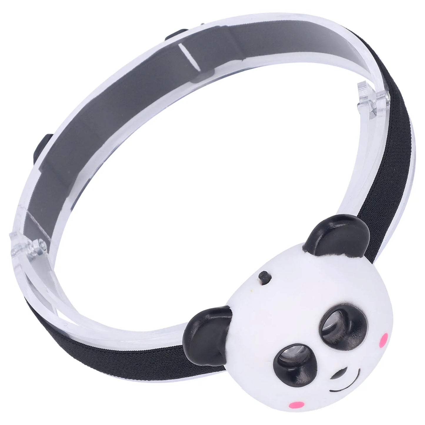 Kids Cartoon Headlamp Cartoon 10000H White Light Portable 2 Modes LED Animal Headlight Button for Children Peaceful Pleasures Health and Wellness