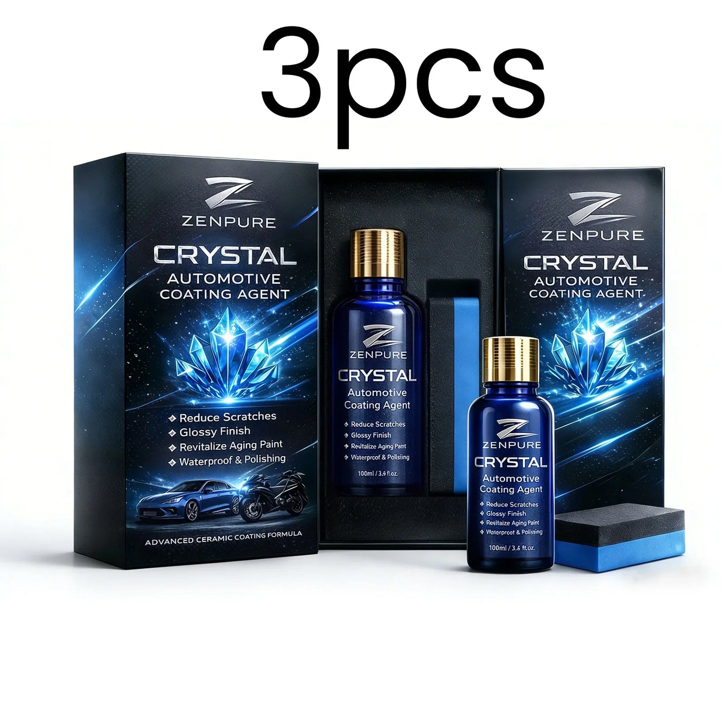 Crystal Car Paint Coating Agent – Glossy, Waterproof 100ml