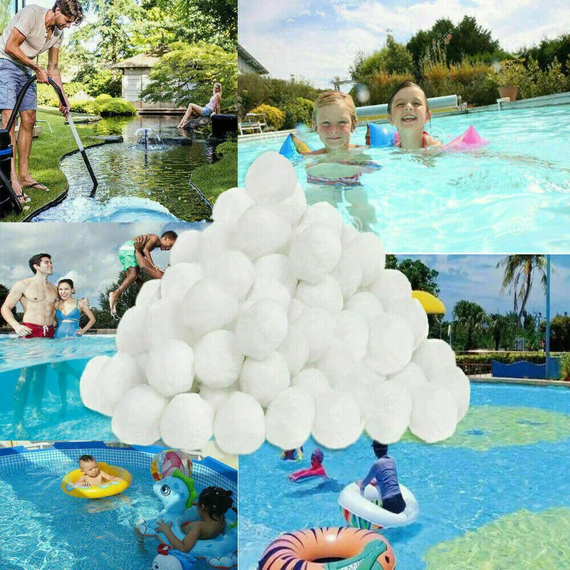Fiber Ball Filter Media for Pools & Aquariums | 500g–1500g Pool Filter Media Peaceful Pleasures Health and Wellness