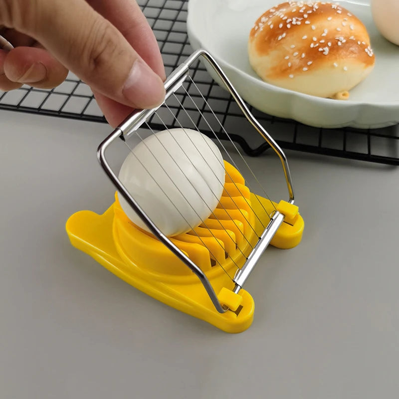 Stainless Steel Egg Slicer & Fruit Cutter Kitchen Gadget