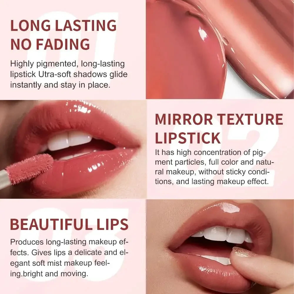 SAM SUGAR Mirror Lip Gloss – Waterproof Long-Lasting Raspberry