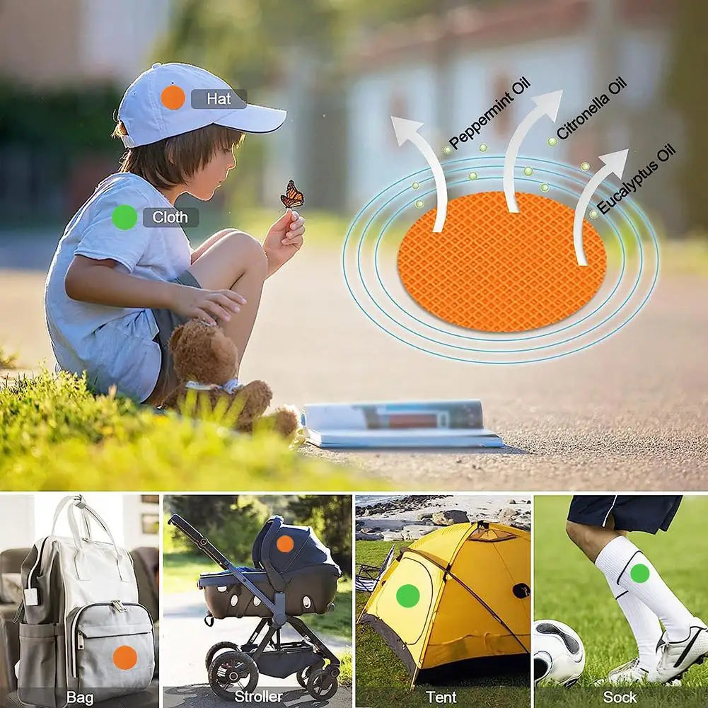 60Pcs Natural Mosquito Repellent Stickers Safe for Kids Peaceful Pleasures Health and Wellness