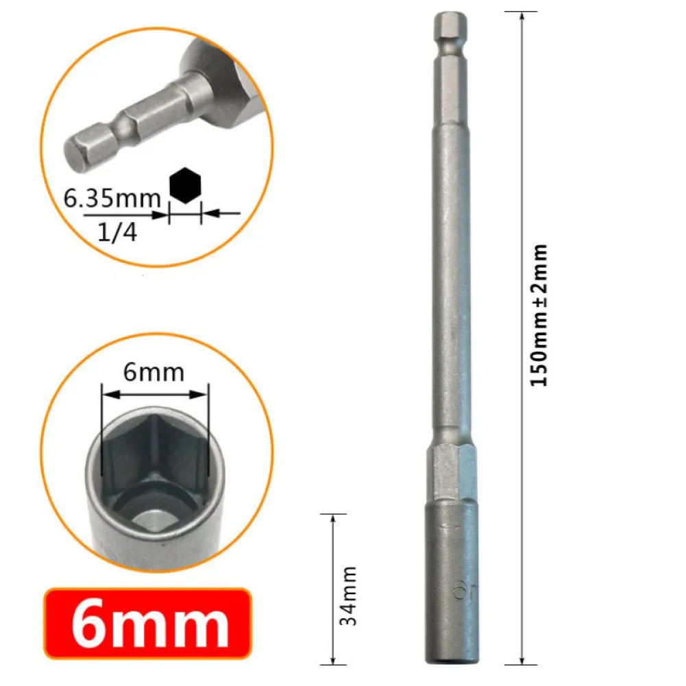 Socket Hexagon Nut Driver Drill Bit Adapter 5 5- Electric Wrench