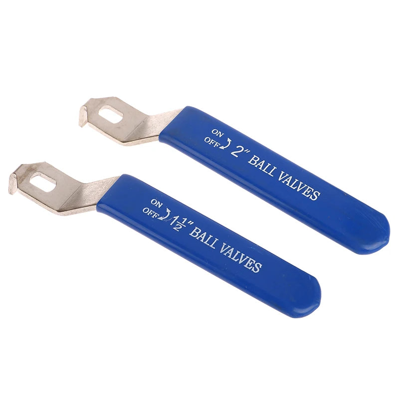 12cm-18.4cm Blue Handle Stainless Steel Ball Valve Handle Accessories Water Pipe Valve Switch Handle Wrench Water Pipe Wrench Peaceful Pleasures Health and Wellness