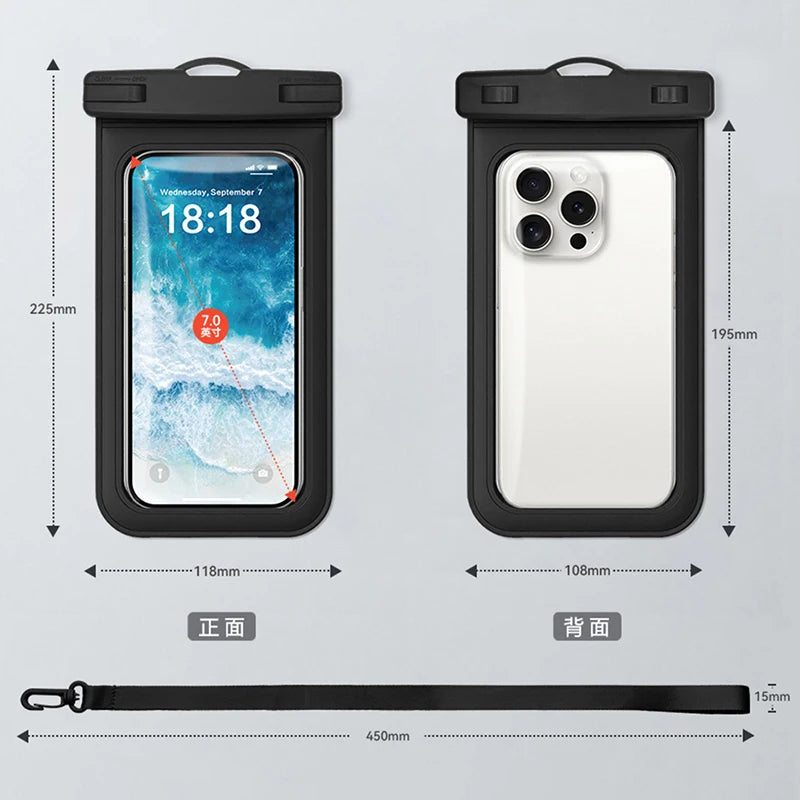 waterproof phone pouch smartphone case waterproof phone pack phone armbands and pouches phone diving case swimming bag phone Peaceful Pleasures Health and Wellness