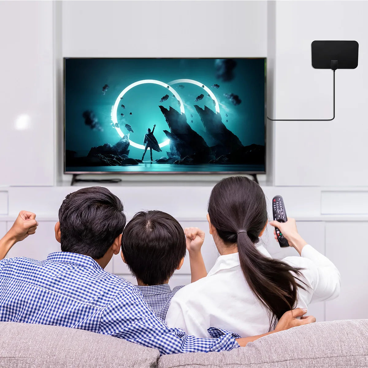 Mini Indoor HDTV DVB-T Antenna – 50-Mile Range, 1080p