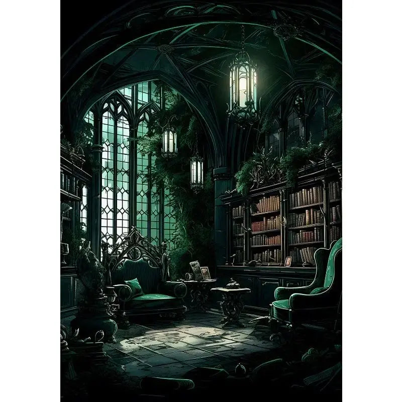 Magical Wizard Castle Canvas Wall Art | Fantasy Witchcraft Poster Canvas Wall Art Peaceful Pleasures Health and Wellness