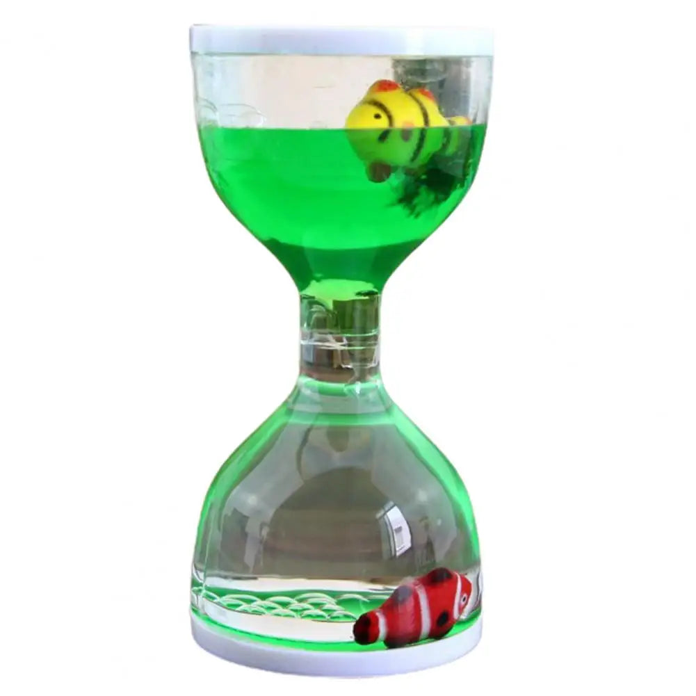 Creativity Oil Drop Hourglass Craft Ornament with Animal Large Cup Drop Funnel Dynamic Oil Leakage Toy Gift Student Shop Gifts Peaceful Pleasures Health and Wellness Gold