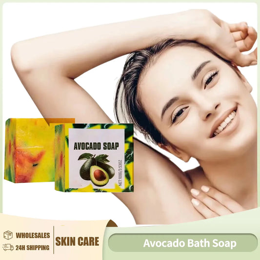 Avocado Bath Soap for Cleaning Pores Oil Control Dirt Remover Improve Dry Rough Skin Soft Moisturizing Rejuvenating Body Care Peaceful Pleasures Health and Wellness