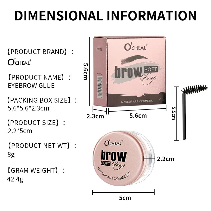 O'CHEAL 3D Feathery Brow Wax Gel – Waterproof Eyebrow Styler