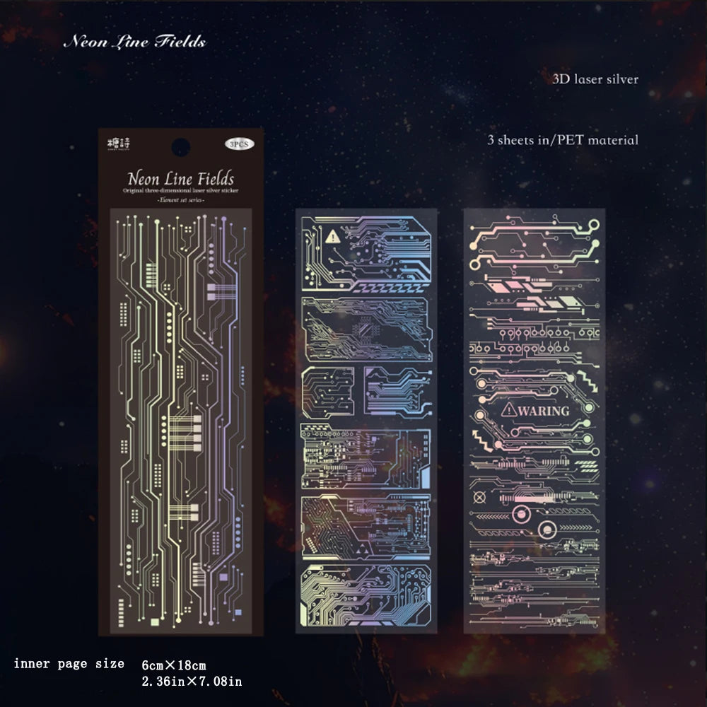 PET Sticker Element Series Versatile Pattern Material Manual Account
