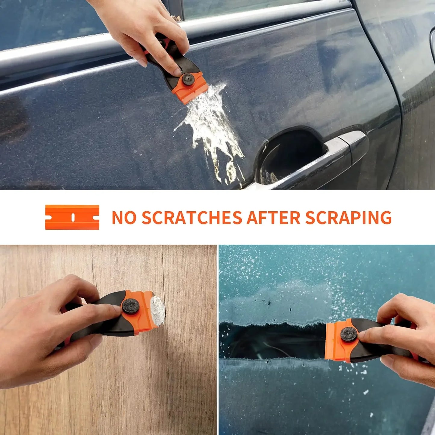 Double Edge Razor Blade Scraper & Window Squeegee Tool