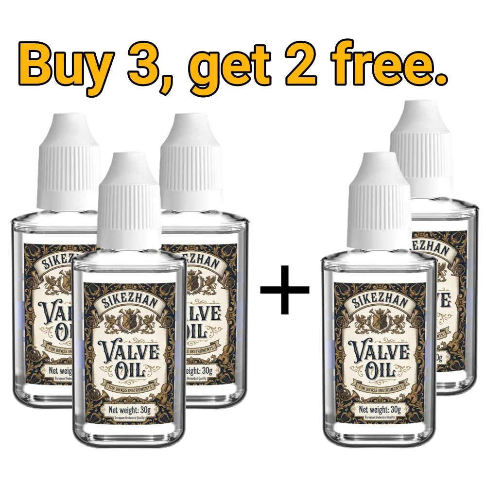 Premium Brass Valve Oil for Trumpet Trombone Tuba - Long-Lasting Piston Lubricant, Smooth Action & Fast Response Brass Care Oil Peaceful Pleasures Health and Wellness Buy 3 get 2 free.