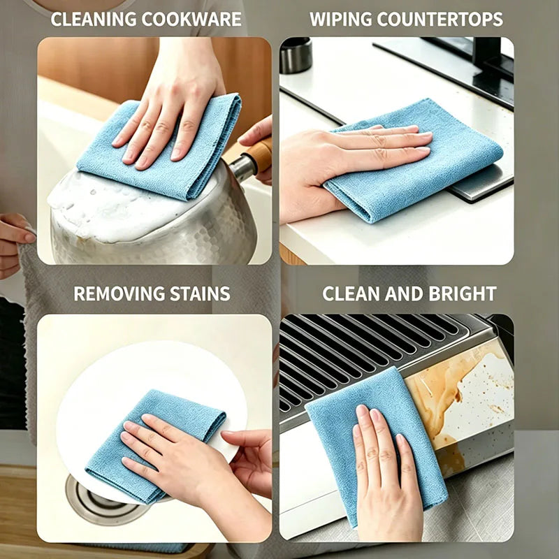Tearable Cleaning Towel Roll – Reusable Absorbent Wipes (20 Sheets)