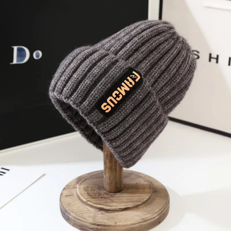 Women's Knitted Beanie for Winter - Soft & Warm, Candy-Colored Cuffed Slouchy Hat for Outdoor Sports, Skiing, Skating, Cycling Peaceful Pleasures Health and Wellness Gray
