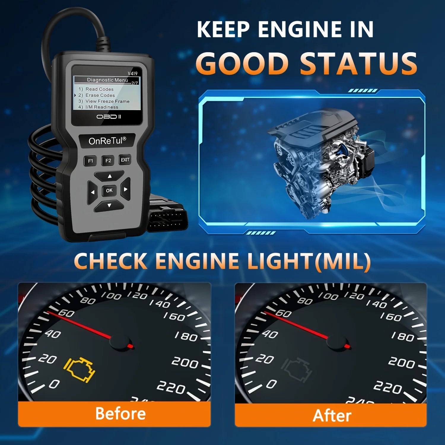OBD2 Diagnostic Scan Tool – Read & Clear Engine Fault Codes Peaceful Pleasures Health and Wellness