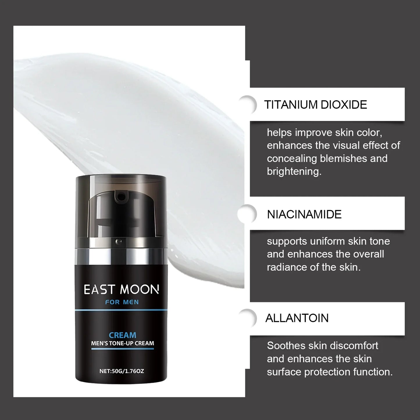 East Moon Men's BB Cream – Brightening Full Coverage 50g