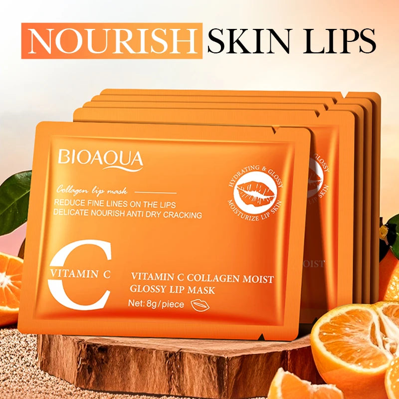 BIOAQUA Collagen Lip Mask 20pcs – Hydrating Lip Plumper