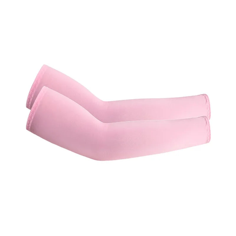 Cycling Sun Protection Ice Silk Sleeves Comfortable Breathable and UV-resistant Arm Protection Sleeves for Outdoor Cycling Peaceful Pleasures Health and Wellness