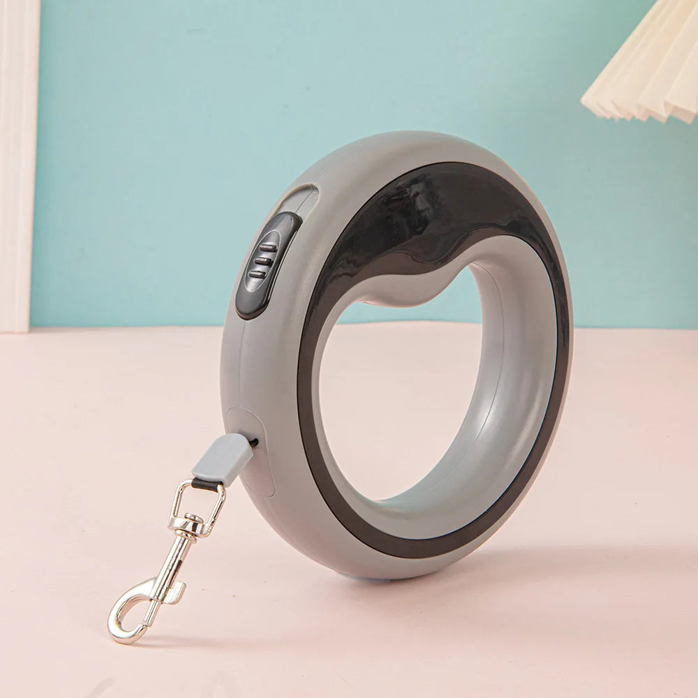 Automatic Retractable Dog Leash 2.5m Durable Outdoor Training Pet Lead for Small Medium Dogs Puppy Dog Accessories Peaceful Pleasures Health and Wellness Gray