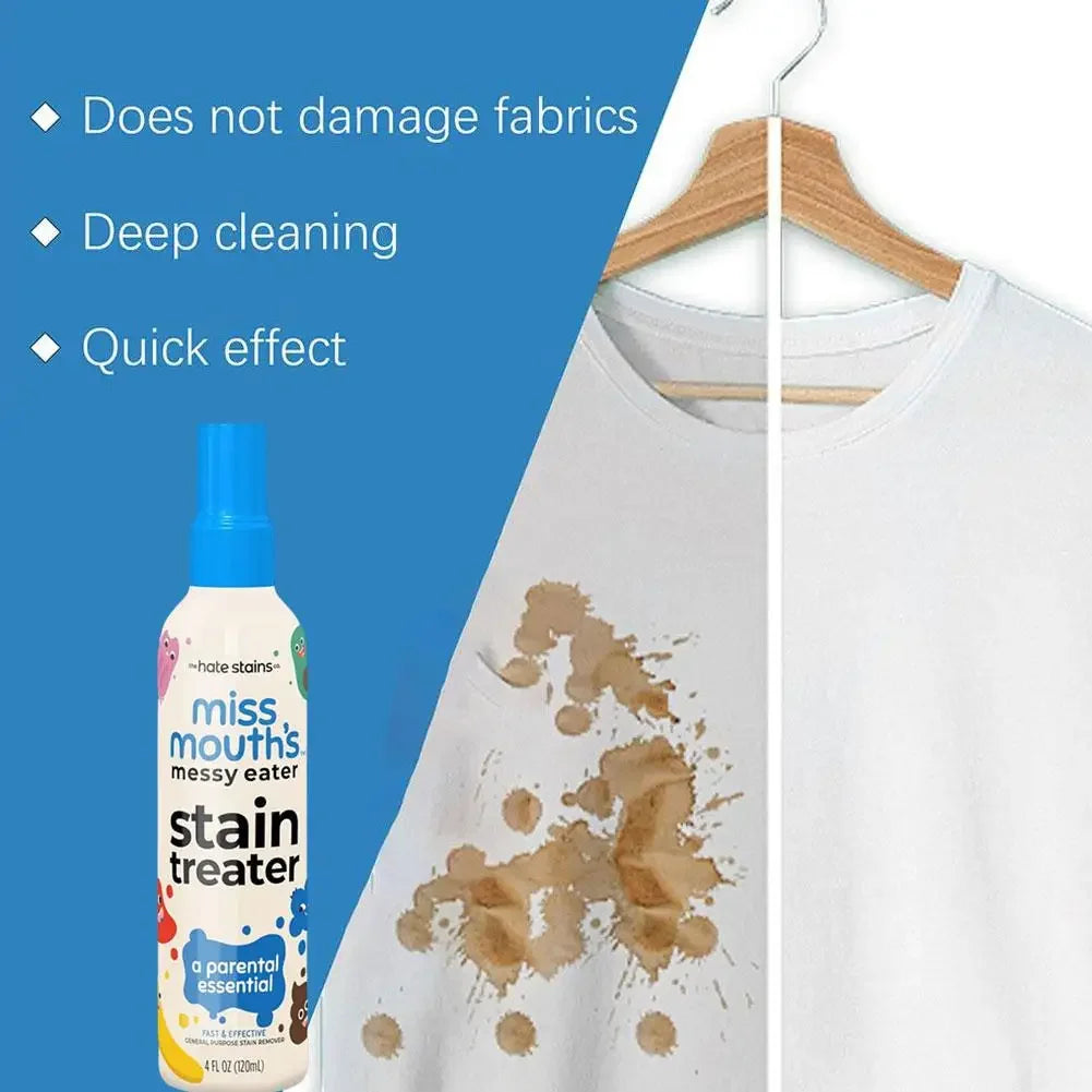 Stain Remover Spray Portable Stain Treater For Laundry Fabric Oil Remover Clothing Stain Remover For Clothes Stain Treater Spray Peaceful Pleasures Health and Wellness