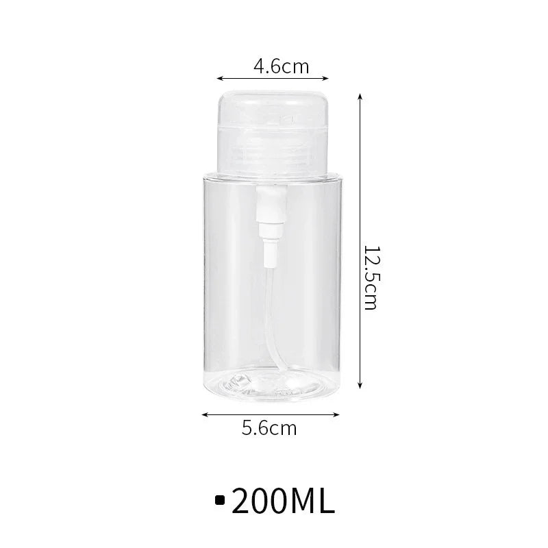 Empty Push Pump Dispenser Bottles – Toner, Nail Polish Remover