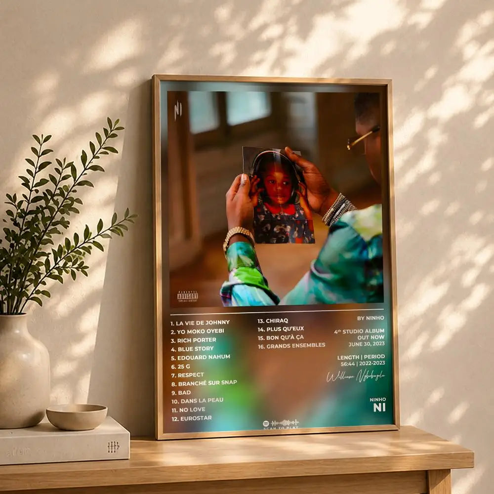 Rapper N-NinhoS HD Self-Adhesive Waterproof Wall Art Poster Wall Art Poster Peaceful Pleasures Health and Wellness White7 21X30cmNoframe