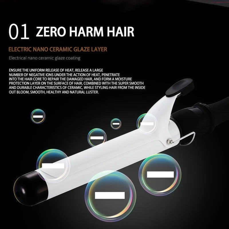 Wholesale Price Women's Fashion Electric Curly Hair Dryer Curler Brush for Curly Hair Waver with LCD Display Hair Curler Peaceful Pleasures Health and Wellness