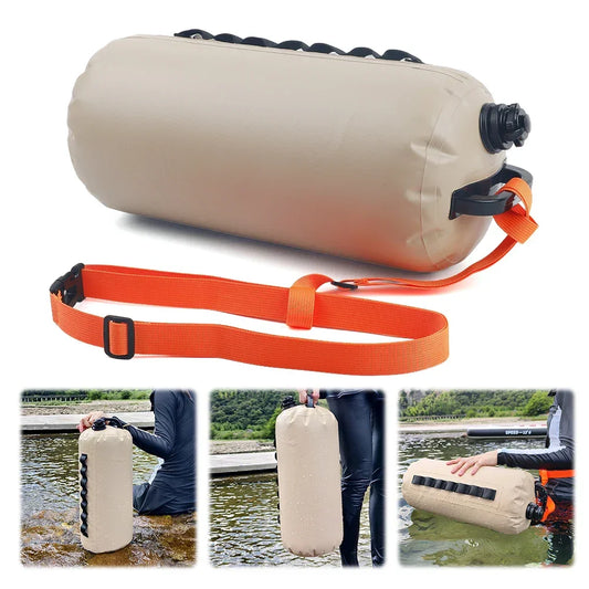 Swim Buoy Float & Water Weight Bag – Beach & Pool Peaceful Pleasures Health and Wellness