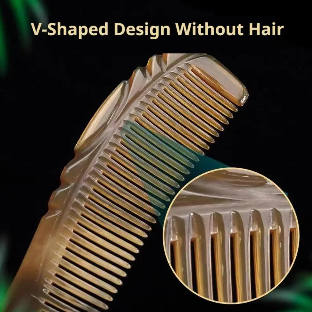 2-Pack Ox Horn Detangling Comb – Anti-Static Scalp Massager