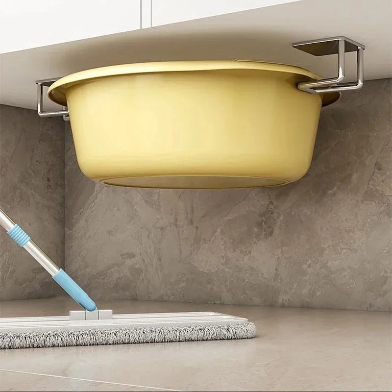 Household Basin Storage Rack Sponge Rack Bathroom and Toilet Storage Hook Non Perforated Wall Mounted Basin Artifact Practical Peaceful Pleasures Health and Wellness