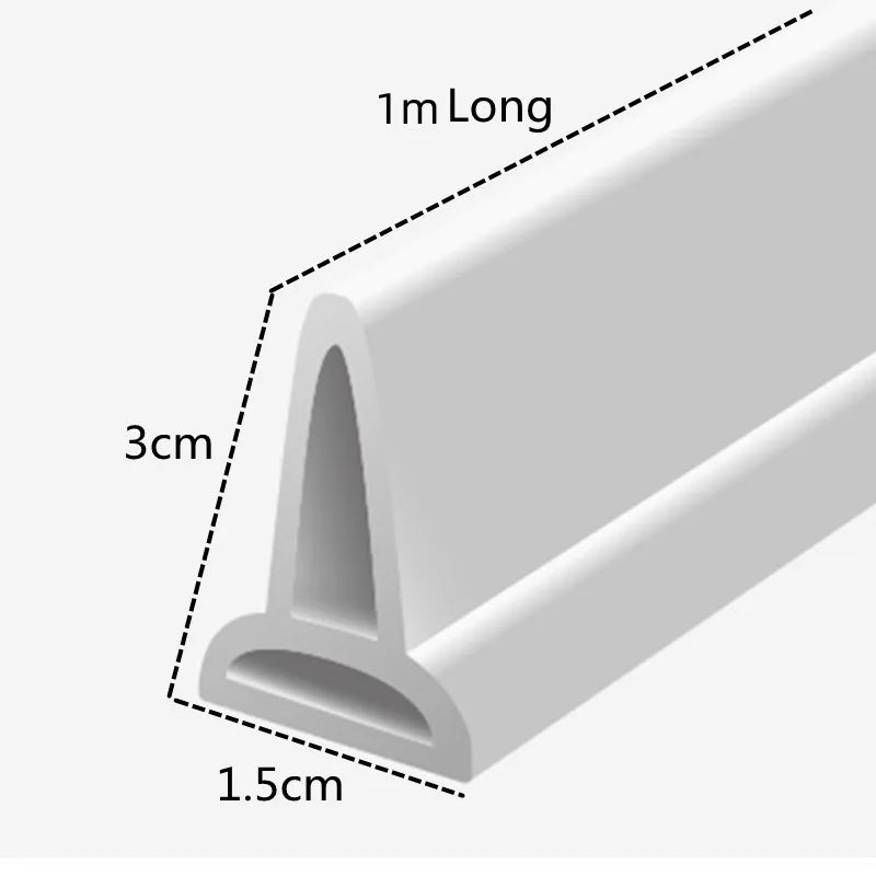 Silicone Shower Water Stopper Strip 1M–2M | Flood Barrier