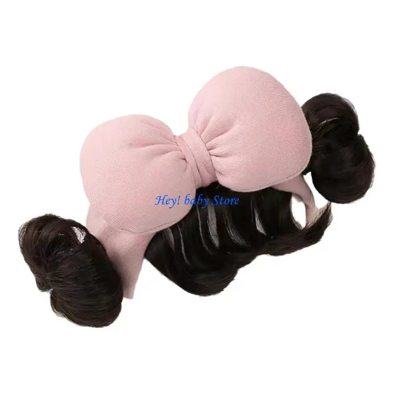 Baby Girl Bowknot Fringe Headband | Soft & Stretchy, Ages 3–12M